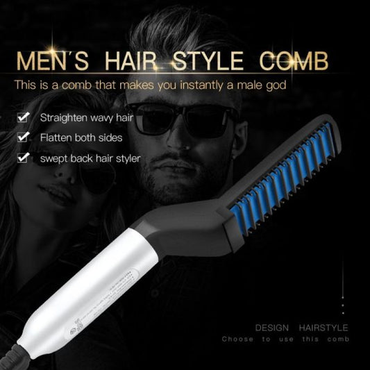 Beard Straightening Comb Electric Hair Comb Hair Styler For Men Hair Hot Comb